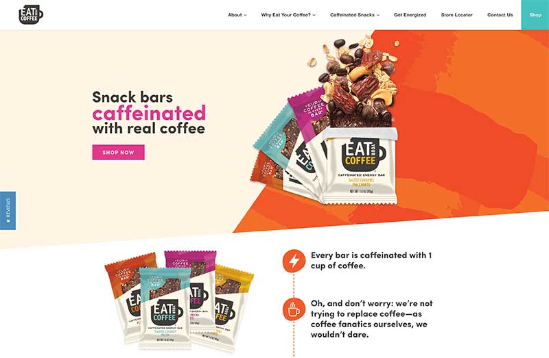 Custom Shopify Website Design - Eat Your Coffee
